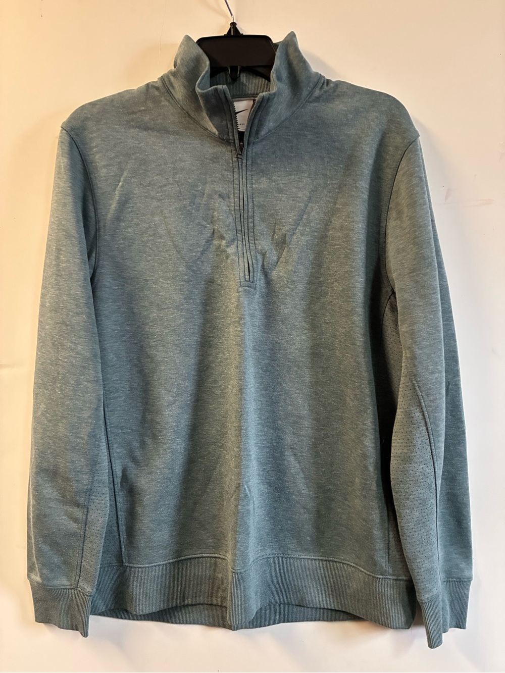 Peter Millar Men's Quarter-Zip Sweater in Grey Green
